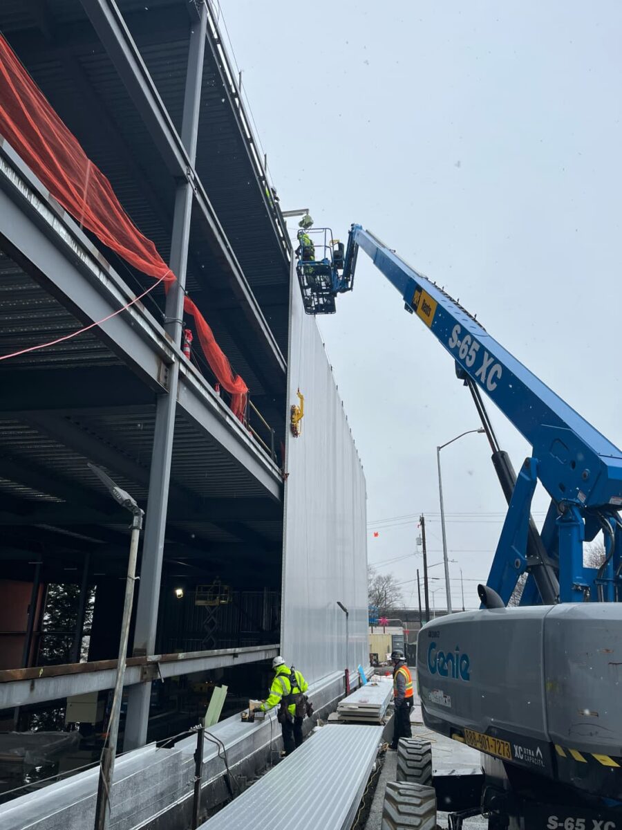 wall being installed march