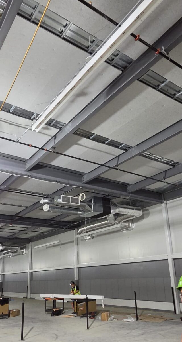 courts level 2 with pads and ceiling panels