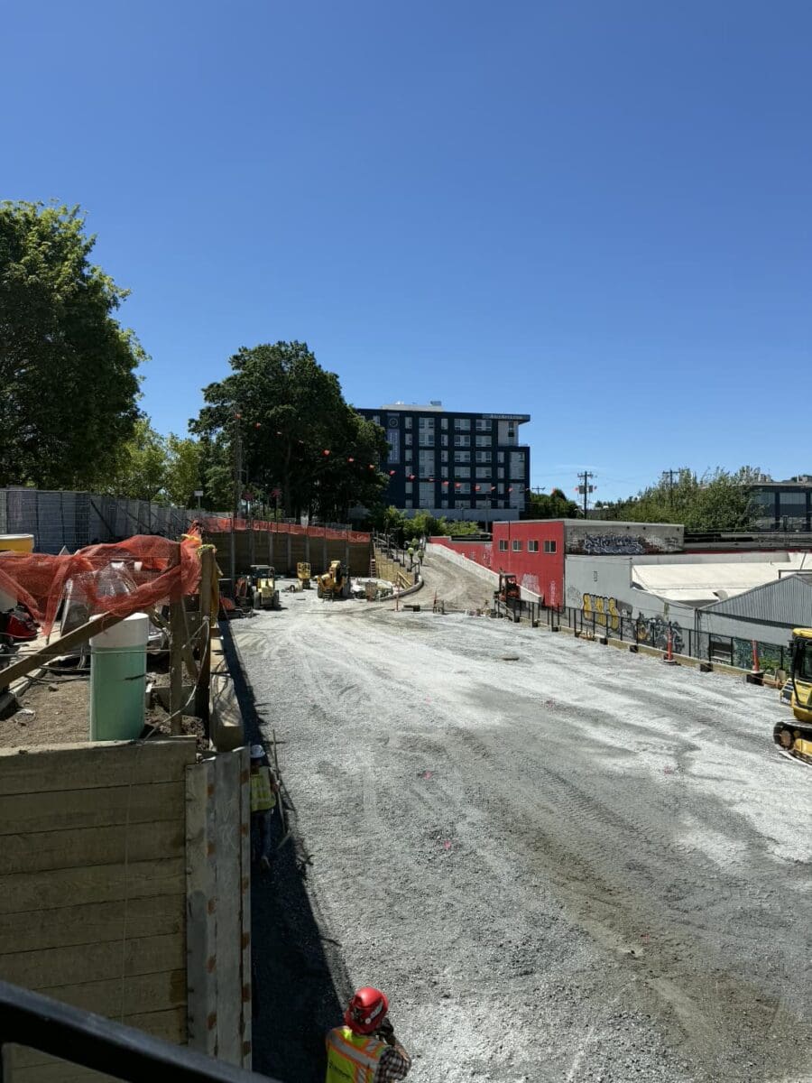 parking lot from 15th stair