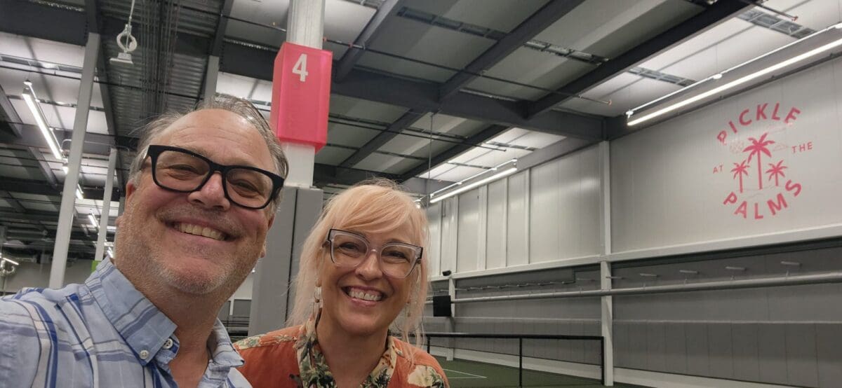 Darren and Shannon at construction team event