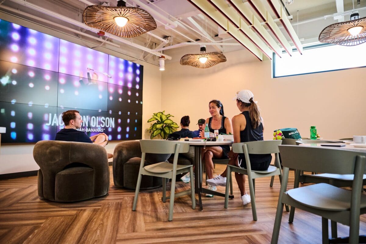 loft lounge with big screen lower