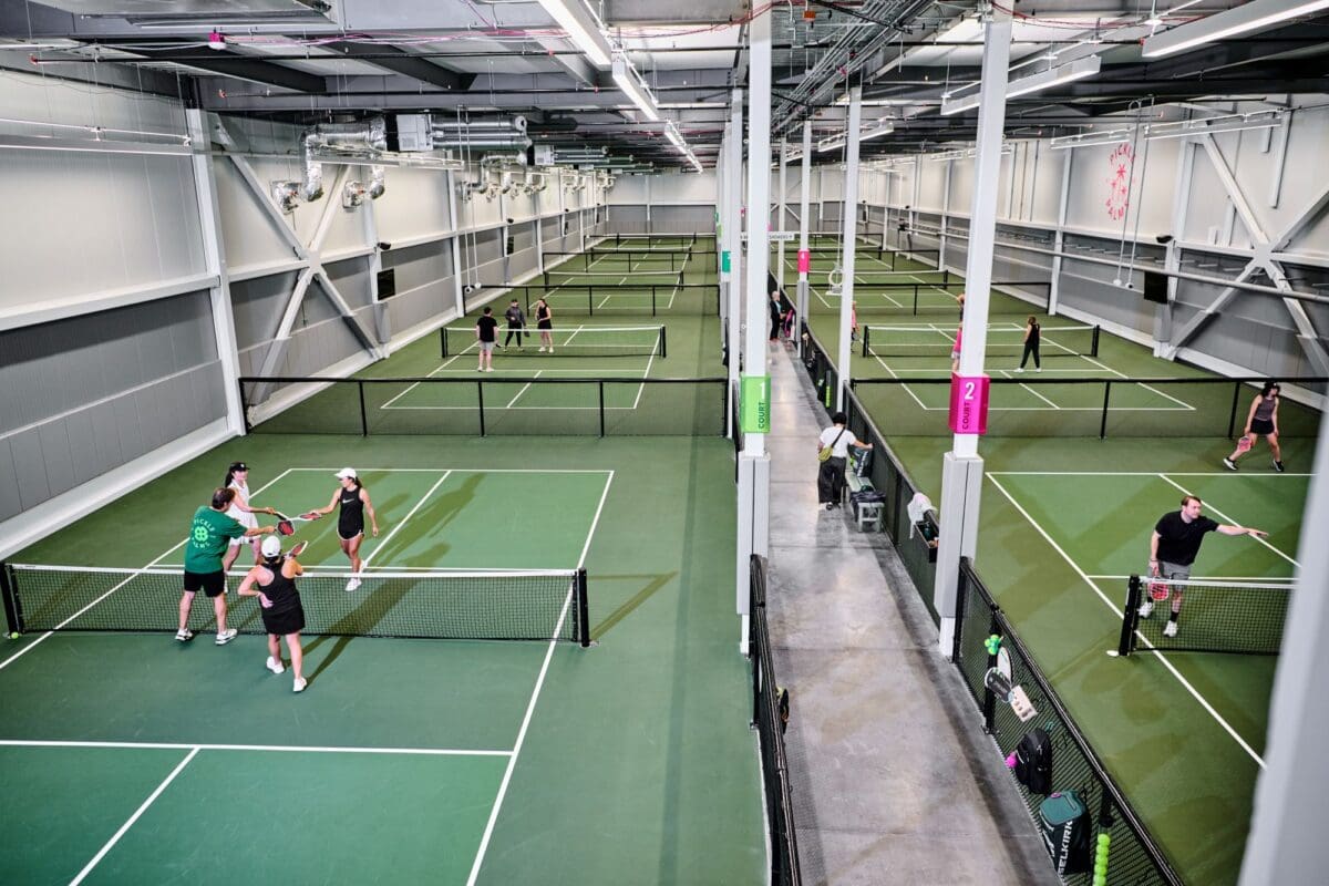 overhead view of level 1 courts
